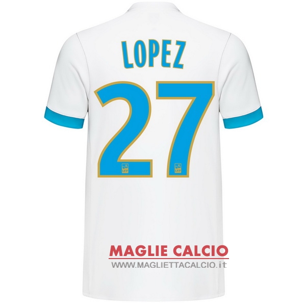 nuova maglietta marseille 2017-2018 lopez 27 prima